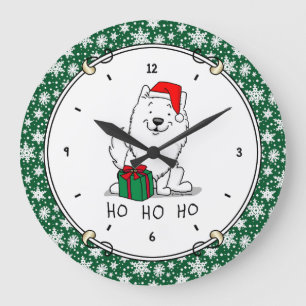 WeihnachtsWeihnachtsfeiertag Eskimo HO HO HO Niedl Große Wanduhr