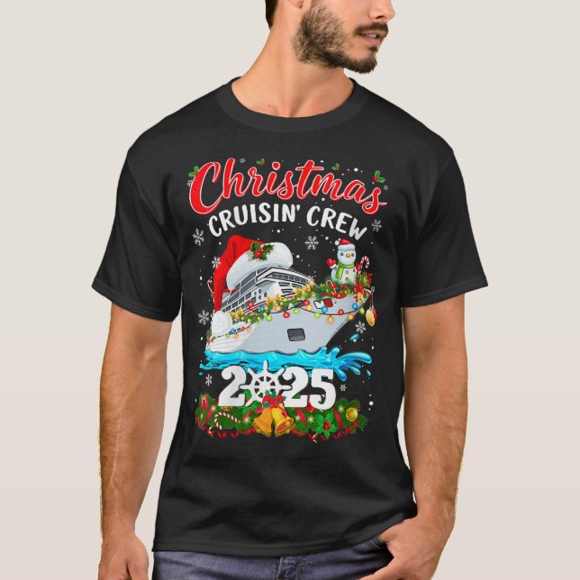 Weihnachtsweihnachtsferien Crew 2025 - Matching Fa T-Shirt (Vorderseite)