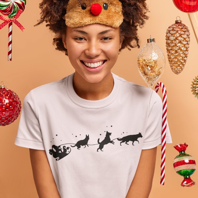 Weihnachtsweihnachtsfest und Schattenschatten T-Shirt (Von Creator hochgeladen)