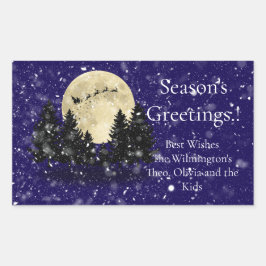 Weihnachtsweihnachtsgeschenk Rechteckiger Aufkleber