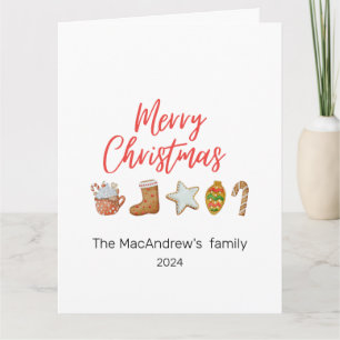 Weihnachtsweihnachtsgetränke Süßkarpfen Karte