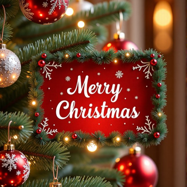 Weihnachtsweihnachtskuchen Ornament Karte (Von Creator hochgeladen)