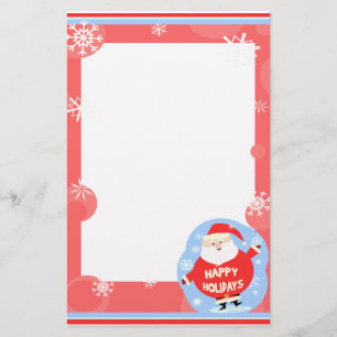 Weihnachtsweihnachtsmann-Briefpapier Briefpapier