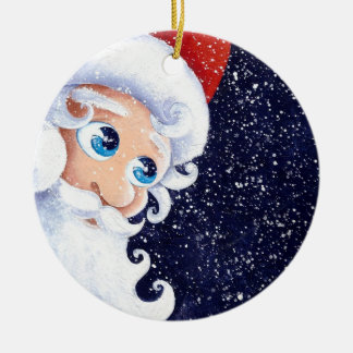 Weihnachtsweihnachtsmann-Verzierung Keramikornament