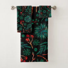 Weihnachtsweihnachtsmuster | Badehandtuch