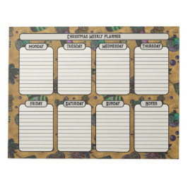 Weihnachtsweihnachtsplaner abbrechen notizblock