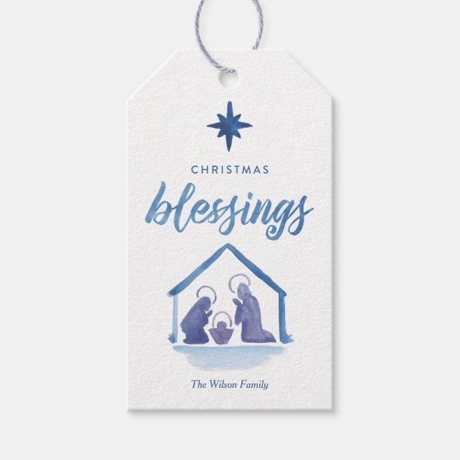 Weihnachtsweihnachtssegmente Weihnachtsgeschenk-Ta Geschenkanhänger (Vorderseite)