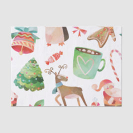 Weihnachtsweihnachtszettel Seidenpapier