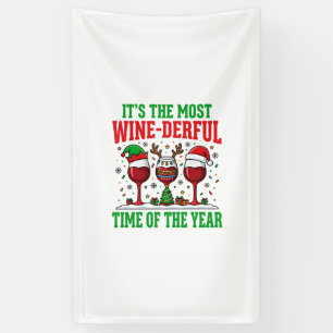 Weihnachtswein-herrliches rotes Weindesign Banner