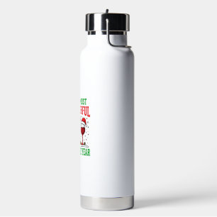 Weihnachtswein-herrliches rotes Weindesign Trinkflasche