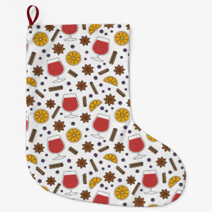 Weihnachtswein mit Pantoletten zeichnend würziger Großer Weihnachtsstrumpf