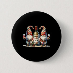 Weihnachtswein Santa Gnome für Frauen für Xmas Hol Button