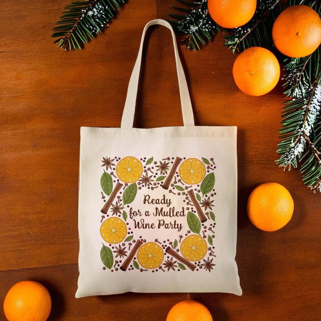 Weihnachtswein-Würzangebot Tragetasche (Christmas mulled wine spicy tote bag)