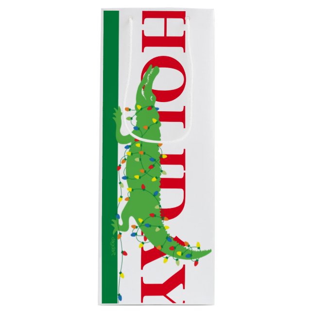 Weihnachtsweinbeutel Geschenktüte Für Weinflaschen (Vorderseite)