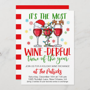 Weihnachtsweinbörse Party Einladung