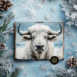 Weihnachtsweiße Buffalo Decoupage Seidenpapier