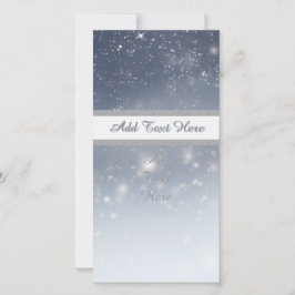 Weihnachtsweiße Schneeflocken Feiertagskarte