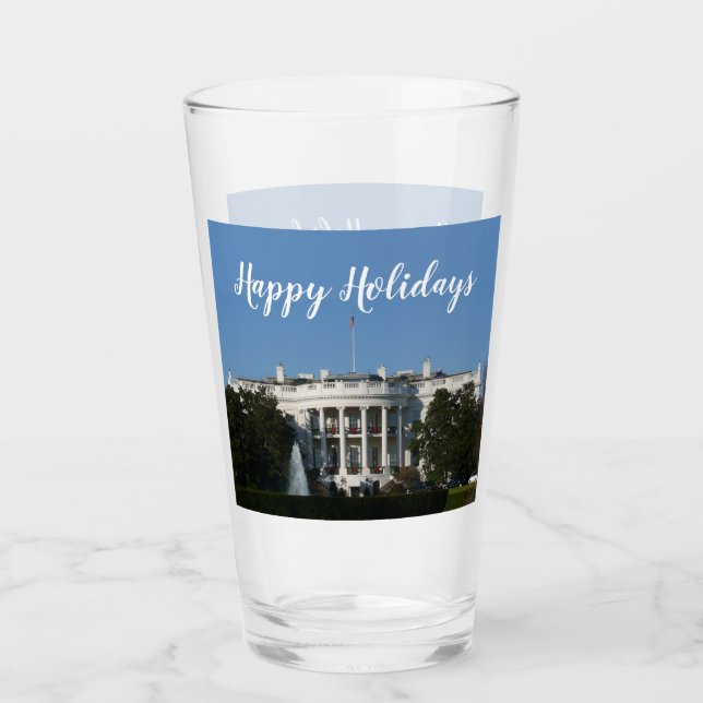 Weihnachtsweißhaus Glas (Vorderseite)
