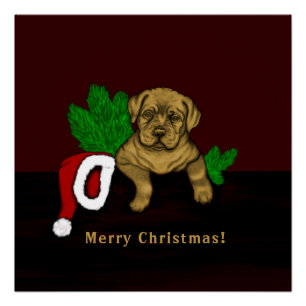 Weihnachtswelpe Poster