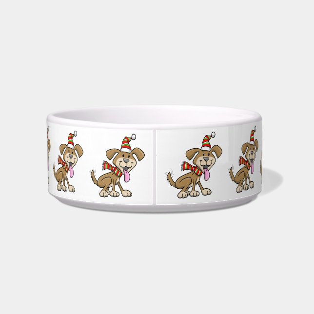 WeihnachtsWelpe "Sparky Keramik Pet Bowl" Napf (Rückseite)