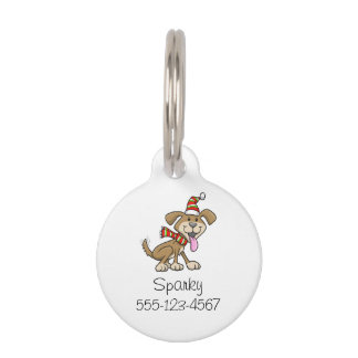 WeihnachtsWelpe "Sparky Pet Tag" Haustiermarke