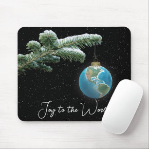 Weihnachtswelt-Globus-Anhänger Mousepad