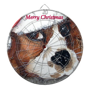 Weihnachtswelthund Dartscheibe