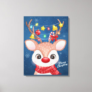 Weihnachtswerbung Leinwanddruck