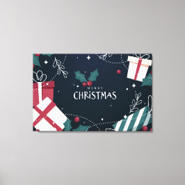 Weihnachtswerbung Leinwanddruck