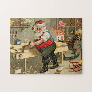 Weihnachtswerkstatt des alten Weihnachtsmanns Puzzle
