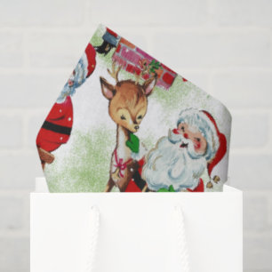 Weihnachtswerkstatt des Weihnachtsmanns Seidenpapier