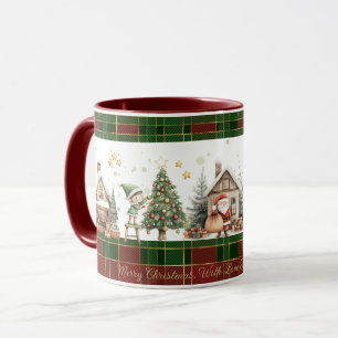 Weihnachtswerkstatt Elves Red Green Weihnachtsmann Tasse