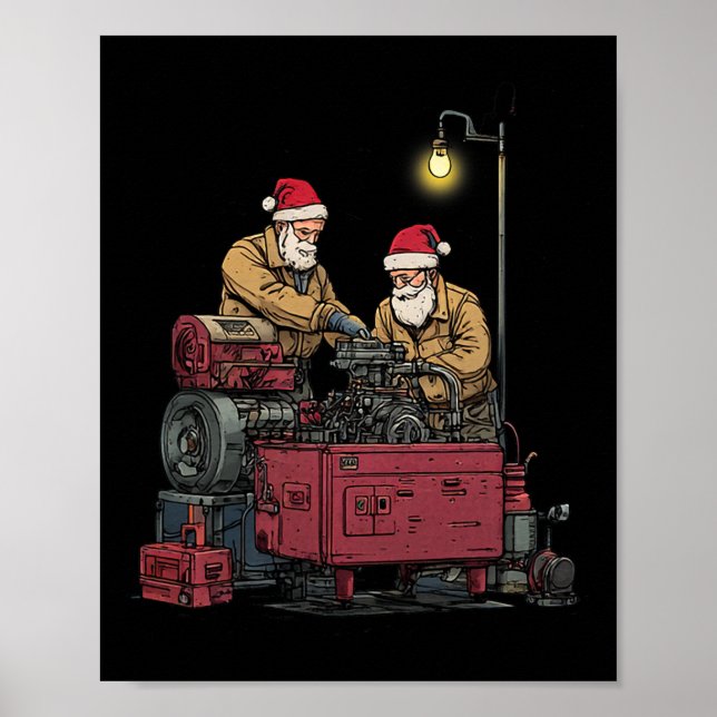 Weihnachtswerkstatt Motor Rep Poster (Vorne)