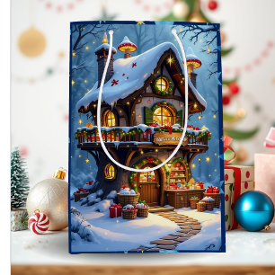Weihnachtswerkstatt Personalisiert Mittlere Geschenktüte
