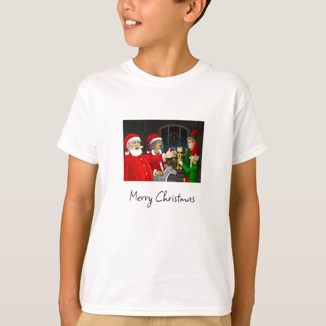 Weihnachtswerkstatt Santa Claus T-Shirt (Vorderseite)