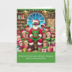 Weihnachtswerkstattkarte Feiertagskarte