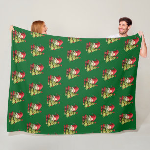 Weihnachtswichtel Fleecedecke