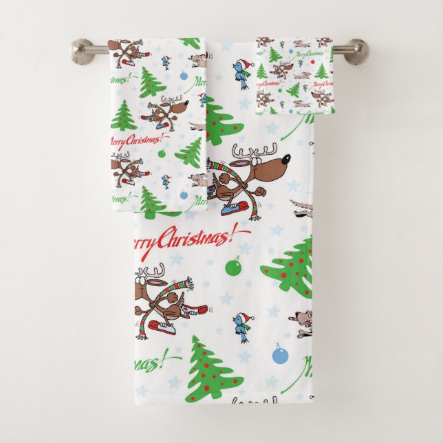 Weihnachtswild Badhandtuch Set (Insitu)