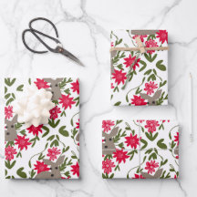 Weihnachtswild in Holz