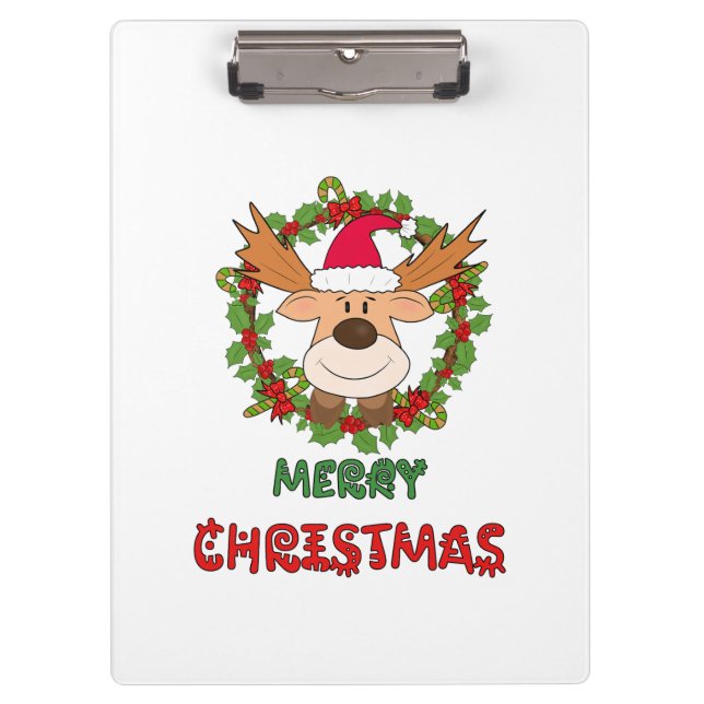 Weihnachtswild Klemmbrett (Vorderseite)