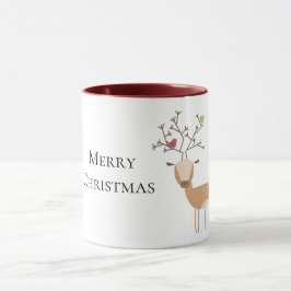 Weihnachtswild mit Vögeln Tasse