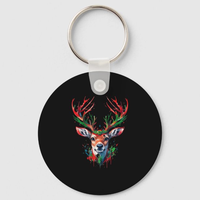 Weihnachtswild Schlüsselanhänger (Vorderseite)