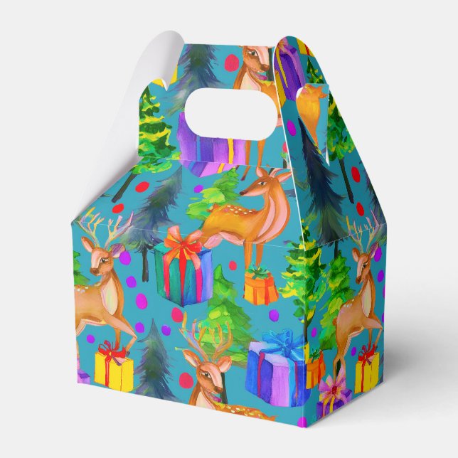 Weihnachtswildgeschenke Geschenkschachtel (Vorderseite)