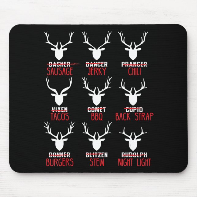 Weihnachtswildjäger aller Rentiere des Weihnachtsm Mousepad (Vorne)