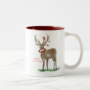 WeihnachtswildTasse Zweifarbige Tasse