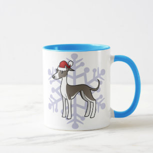 Weihnachtswindhund/Whippet/italienischer Windhund Tasse
