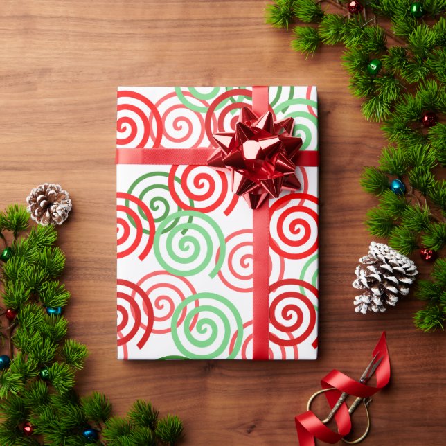 WeihnachtsWirbel Geschenkpapier (Feiertagsgeschenk)