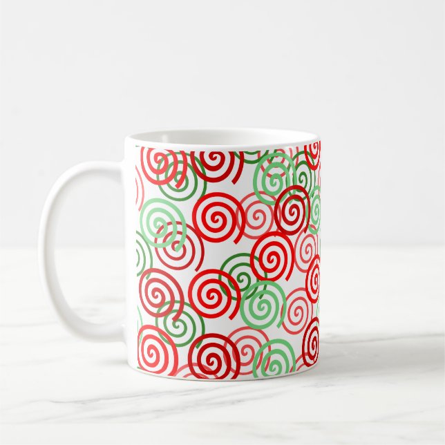 WeihnachtsWirbel Kaffeetasse (Links)