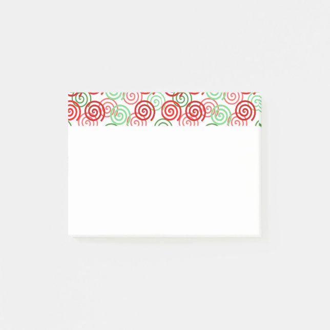 WeihnachtsWirbel Post-it Klebezettel (Vorderseite)