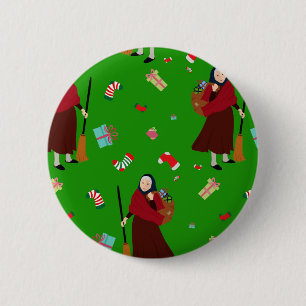 Weihnachtswitz Befana Button
